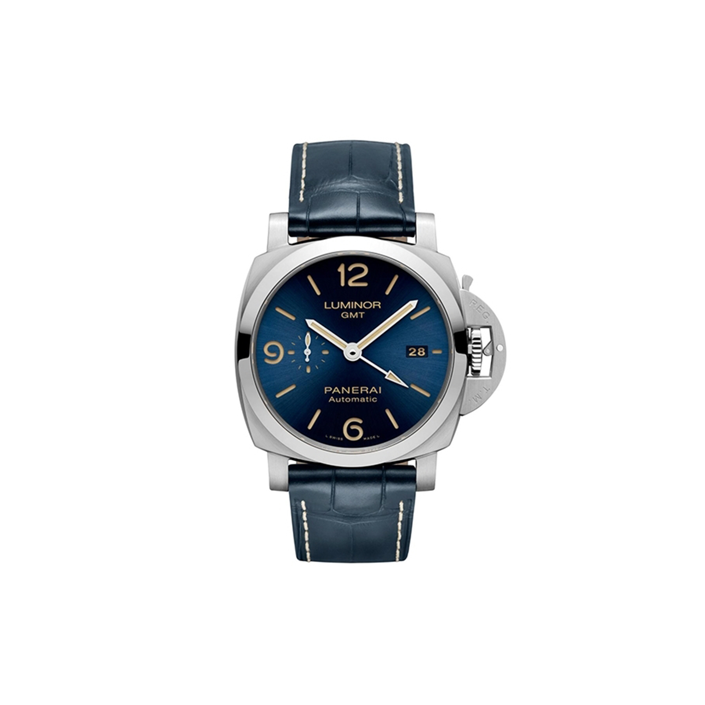 PANERAI LUMINOR GMT BLUE DIAL 44MM WATCH PAM01033